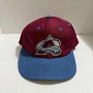 Vintage Colorado Avalanche NHL Twill Logo Hat Maroon OS Men’s